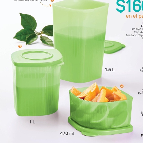 Tupperware Fresh N Cool Refrigerator Storages Set - Picture 2 of 16
